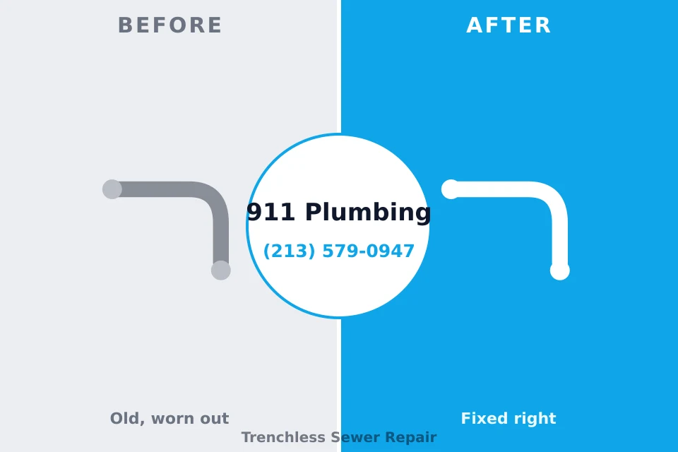 Before and after: plumbing repair Sunset Beach, NC